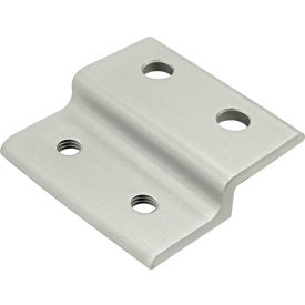 20 Series Single Arm Wide Panel Retainer, 40mm, Aluminum, Clear