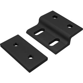25 Series Single Arm Wide Mesh Retainer with Wide Backing Plate, Black