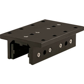15 Series 3 Slot Mount Double Flange Long Standard Linear Bearing w/ Brake Holes, Black
