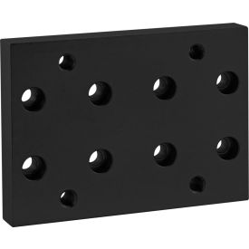15 Series Heavy Duty Flange Mount Caster Plate, Black