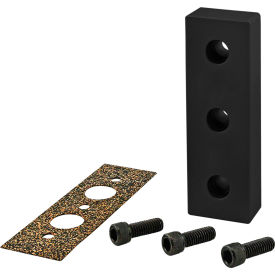 15 Series 1.5" x 4.5" End Mount Pressure Manifold Plate - Blank, Black