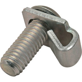 25 Series Single Tab End Fastener w/ M6 Screw, Bright