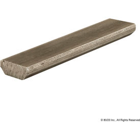 25 Series Standard T-Nut Profile, 914 mm Bar, Black/Bright