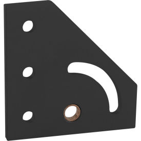 25 Series 90 Degree Right Hand Pivot Bracket Plate, Black Anodize