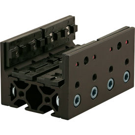 25 Series Long Single Unibearing Assembly on 25-2550 X 100MM, Black