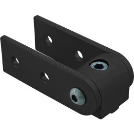 25 Series 0 Degree Standard Structural Pivot Assembly with Dual Straight Arms, Black
