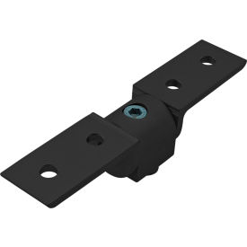 25 Series 90° Standard Structural Pivot Assembly with Dual "L" Arms, Black