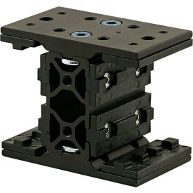 25 Series Short Double Unibearing Assembly on 25-2550 X 47MM, Black