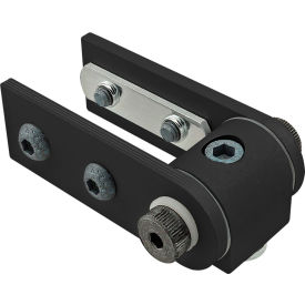 25 Series Standard 90 Degree Dynamic Pivot Assembly with Dual Straight Arms, Black