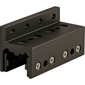 25 Series 3 Slot Mount Single Flange Long Standard Linear Bearing w/ Brake Holes, Black