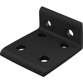 25 Series 6 Hole Inside Corner Bracket, Black
