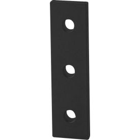 25 Series 3 Hole Straight Flat Plate, Black Anodize