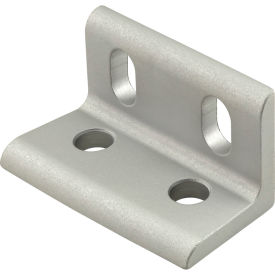 25 Series 4 Hole Wide Slotted Inside Corner Bracket, Clear