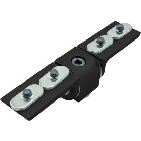 25 Series Right Angle 90 Degree Living Hinge w/ "L" Arm, Black