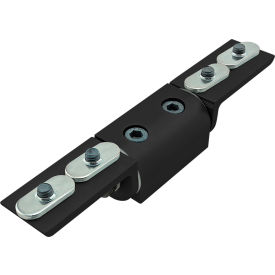 25 Series Right Angle Universal Living Hinge w/ "L" Arm, Black