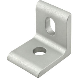 25 Series 2 Hole Slotted Inside Corner Bracket, Clear