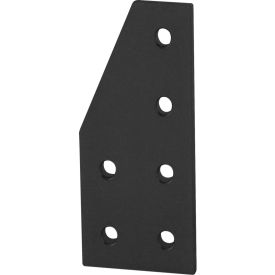 25 Series 6 Hole 90 Degree Angled Stacked Flat Plate, Black Anodize