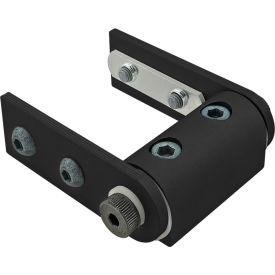25 Series Standard Universal Dynamic Pivot Assembly with Dual Straight Arms, Black
