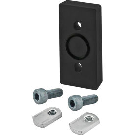 40 Series Pressure Manifold Tap Ready Access Plate, 40mm X 80MM, Black