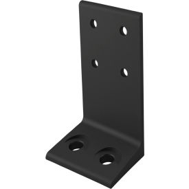 40 Series 80mm Economy Floor Mount Base Plate, Black