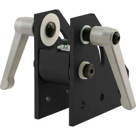 40 Series 90 Degree Double Pivot Bracket Assembly with "L" Handles, Black