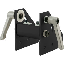 40 Series 90 Degree Wide Double Pivot Bracket Assembly with "L" Handles, Black