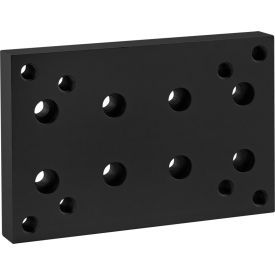 40 Series Position Floor Lock Base Plate, Black Anodize