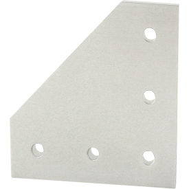 40 Series 5 Hole 90 Degree Joining Plate, Clear