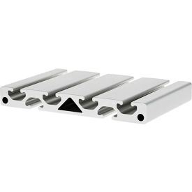40 Series 160mm x 20mm T-Slotted Extrusion Profile, 3/16" Bar, Clear