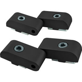 40 Series Left Hand Lift-Off Hinge Assembly, Black Anodize