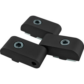 40 Series Heavy Duty Lift-Off Hinge Assembly, Black Anodize