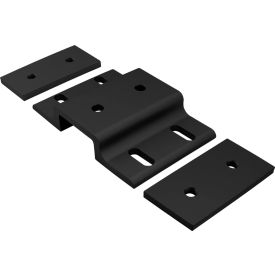 40 Series Double Arm Wide Mesh Retainer with Wide Backing Plate, Black