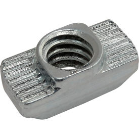 30 Series Hammer Nut, 1/4-20 UNC, Boss Height 1.5mm, Slot 8, Zinc, Bright