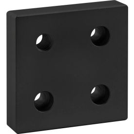 40 Series 4 Hole Offset Tap Base Plate, Black Anodize