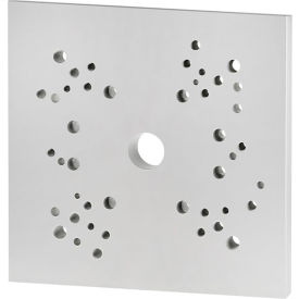 40 40 Series 004-CP Cobot Mounting Plate, Anodized Aluminum 12"L x 12"W, Silver