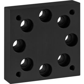 40 Series Leveling Caster Base Plate For 65-2714, Black