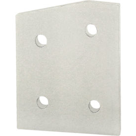 40 Series 15 Degree Angled Flat Plate with 4 Hole, Clear