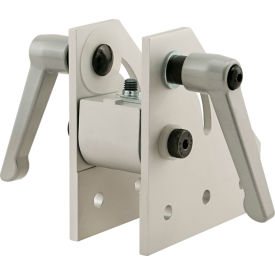 40 Series 90 Degree Double Pivot Bracket Assembly with "L" Handles, Clear