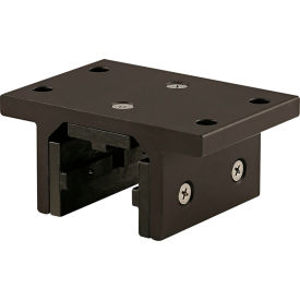 40 Series 3-Slot Mount Short Double Flange Linear Bearing, Black