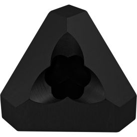 40 Series 3 Way Triangular Corner Connector, Black