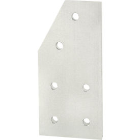 40 Series 6 Hole 60 Degree Angle Joining Plate, Clear