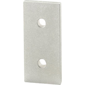 40 Series Aluminum Straight Flat Plate with 2 Hole, Clear