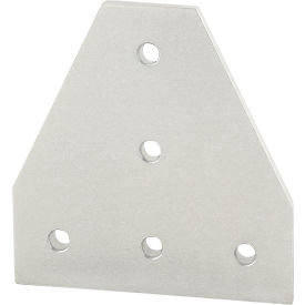 40 Series 5 Hole Tee Joining Plate, 4-3/4''L, Clear