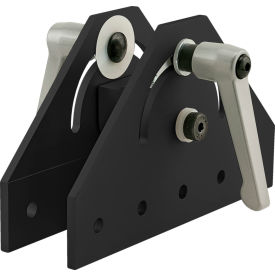40 Series 180 Degree Double Pivot Bracket Assembly with L Handles, Black