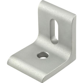 40 Series Slotted Inside Corner Bracket with 2 Hole, Clear