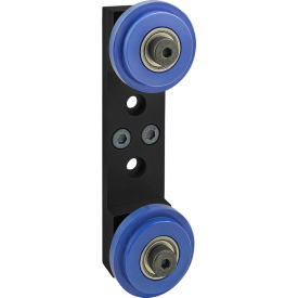 40 Series Dual Roller Wheel Bracket Assembly w/40-2280 Wheels, Black