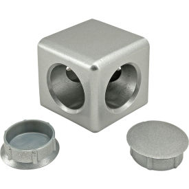 40 Series 2 Way - Light Squared Corner Connector