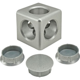 40 Series 3 Way Light Squared Corner Connector