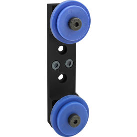 40 Series Dual Roller Wheel Bracket Assembly w/40-2290 Wheels, Black