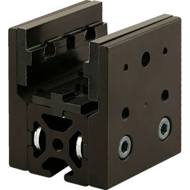 40 Series Short Single Mount Unibearing Assembly On 40-4040 x 75MM, Black